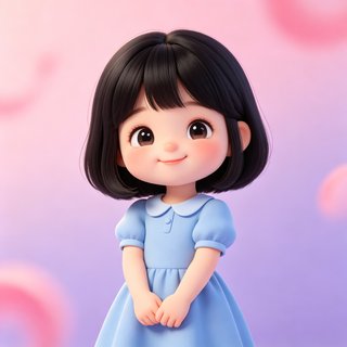 meimodu 邻家妹妹 AI 人设 3D 卡通头像